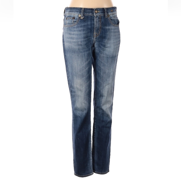 R13 Relaxed Skinny Jeans Tapered Skinny Hemline size 27 Made In Italy